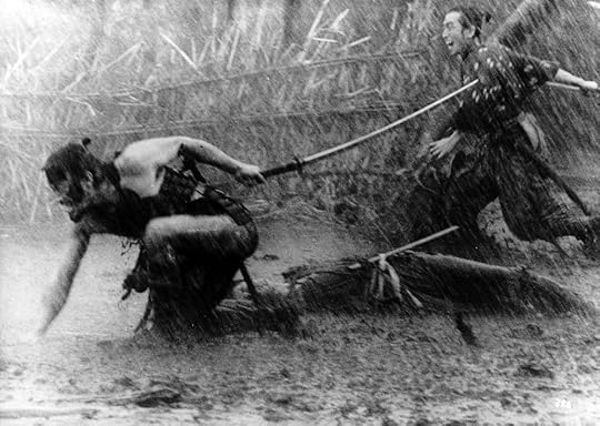 seven samurai film akira kurosawa rain scene battle