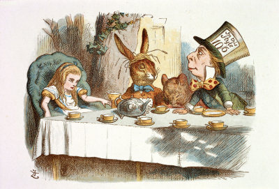 Alice John_Tenniel The Tea Party Color