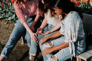Three women demonstrating proactive praying in everyday life