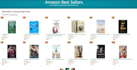 Screenshot Dreadful Beauty bestseller on Amazon