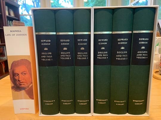 My editions of Boswell's Life of Johnson and Gibbon's Decline and Fall