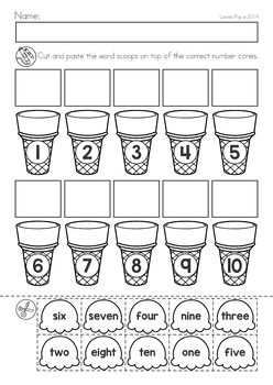summer review kindergarten math literacy worksheets activities