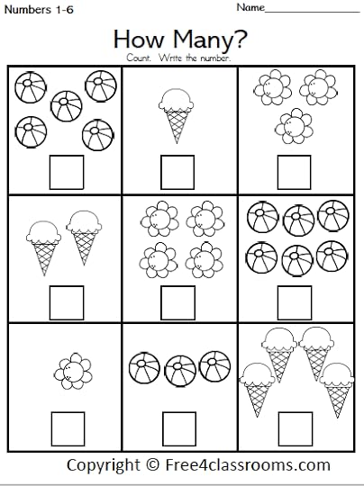 free summer math number counting worksheet free4classrooms