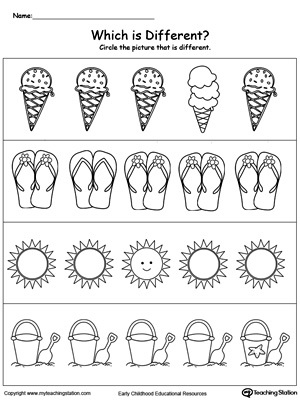free which summer item is different myteachingstation com