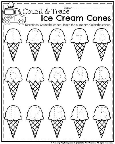 summer kindergarten worksheets planning playtime