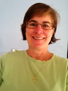 Michelle Ule wearing a cross