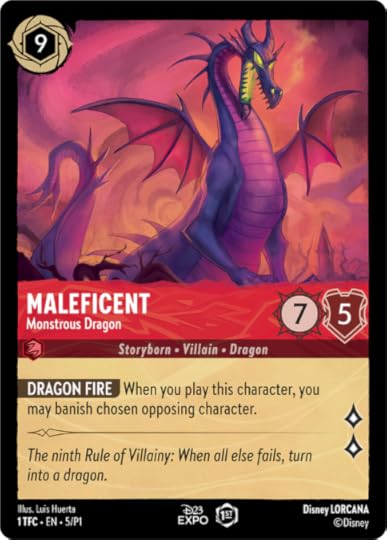 Art for the Disney Lorcana card Maleficent