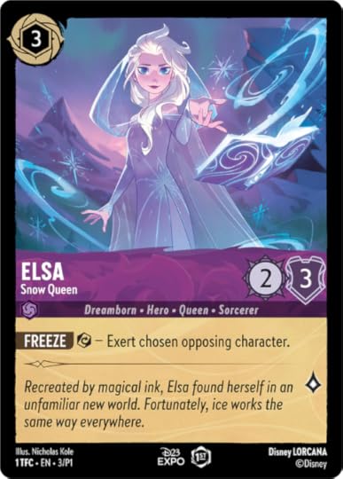 Art for the Disney Lorcana card Elsa