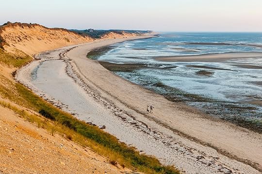 View of the beach in Wellfeet in Cape Cod