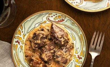 A plate of peppered doves, a simple dove breast recipe.