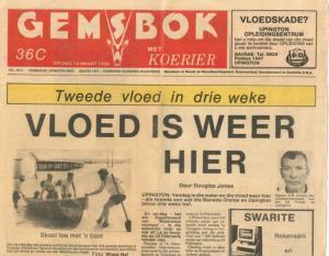 Deluge - flooding of the Orange River in 1988