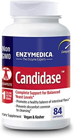 Enzymedica, Candidase, 84 Capsules, Enzyme Supplement to Support Balanced Yeast Levels & Digestive Health