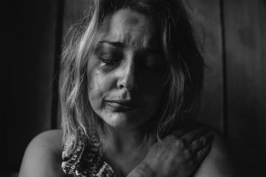 woman crying, guilt, shame, story, Kristen Lamb