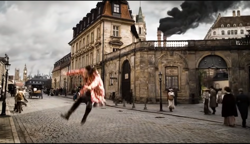 Mid-wrench in the air