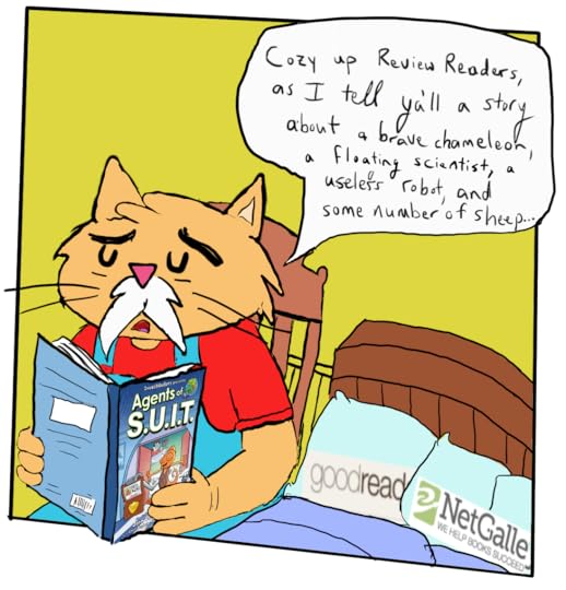 sheep cat reading to us.