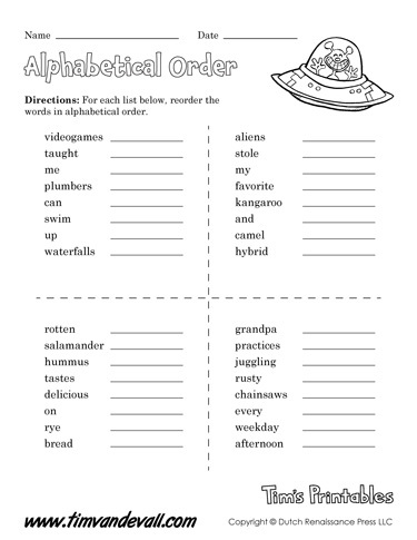 best alphabetical order worksheets grade 4 pdf aglocomoonjaycomunity
