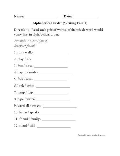 alphabetical order worksheet google search alphabet worksheets