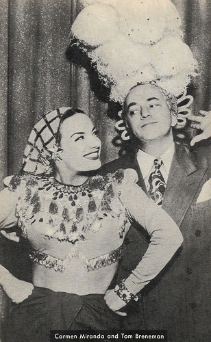 Carmen Miranda and Tom Breneman