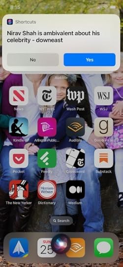 The result when I asked Siri to select a random article.