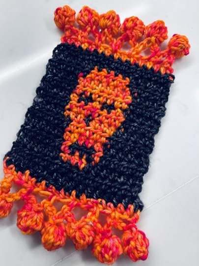 Crochet Skull Mug Rug Pattern