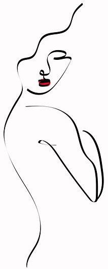 Woman line art