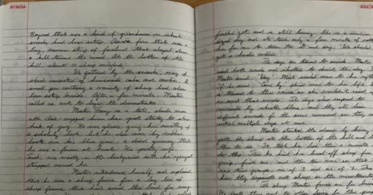 A few pages (in cursive) from my journal during our vacation in Ireland this summer.
