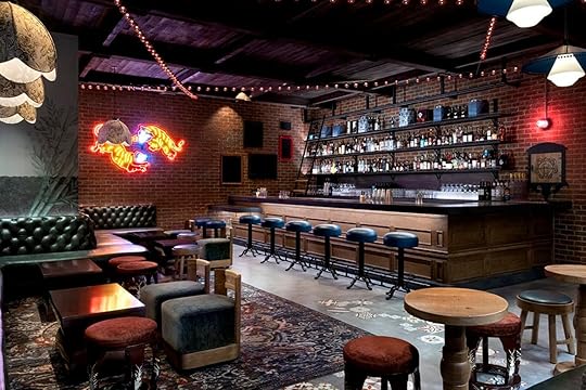 Inside the bar at Las Vegas speakeasy Here Kitty Kitty Vice Den