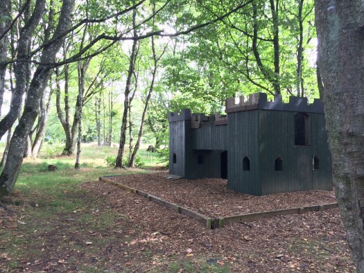 play castle in Daviot woods