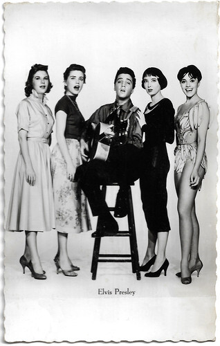Elvis Presley, Dolores Hart, Carolyn Jones, Liliane Montevecchi and Jan Shepard in King Creole (1958)