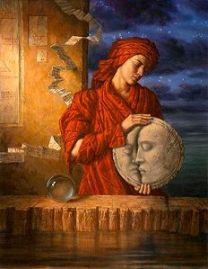A beautiful modern rendition of Drawing Down the Moon by Jake Baddeley. You can purchase a copy here.