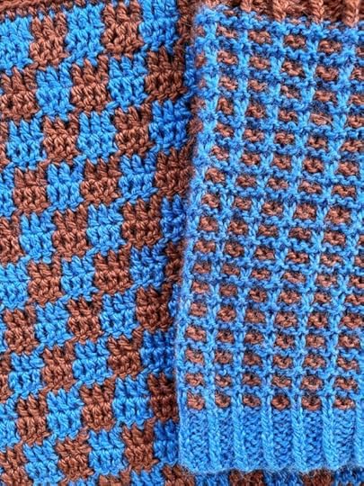 Checkered Cowl patterns in the YarnYAY! October Box #54