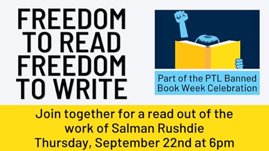 freedom to read banned books week salman rushdie library
