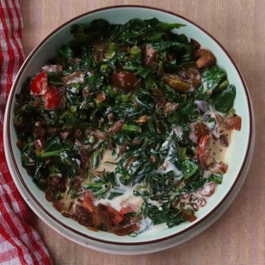 Spinach and Collard Green Pachadi