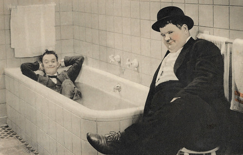 Stan Laurel and Oliver Hardy in Them Thar Hills (1934)