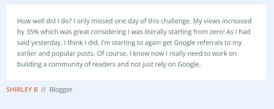 31 days to build a better blog review student testimonial