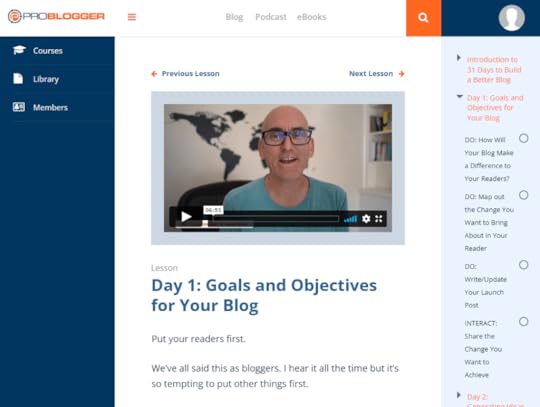 31 days to build a better blog review course page