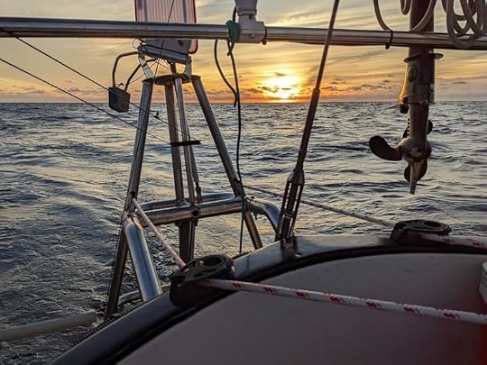 Sunrise after the first night at sea
