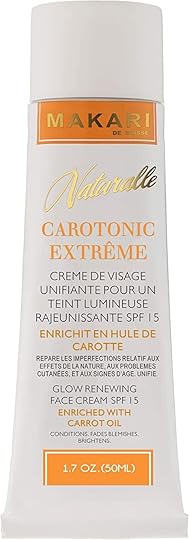 Crema Aclarante Facial Carotonic Extreme de 1.7oz de la LÃnea Makari Naturalle â Crema Corporal Humectante y Tonificante con Aceite de Zanahoria y FPS 15