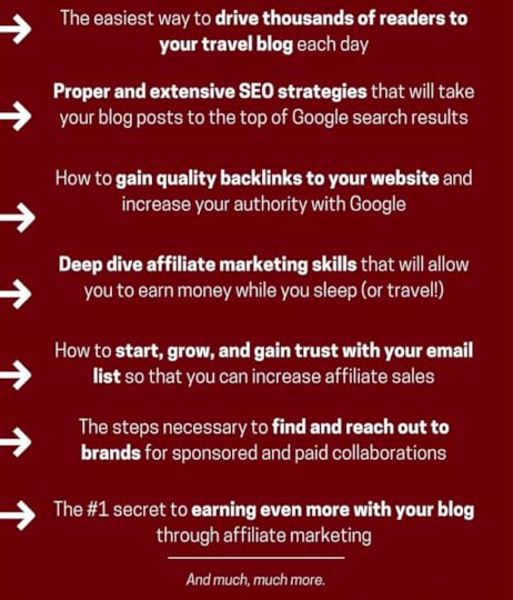 scale your travel blog review course summary