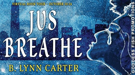 Goddess Fish book tour banner for Jus Breathe