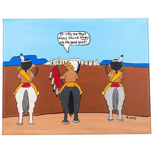 Comical Scene on Canvas by Ricardo Caté
