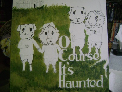 Rachel E Smith painting Of Course It's Haunted