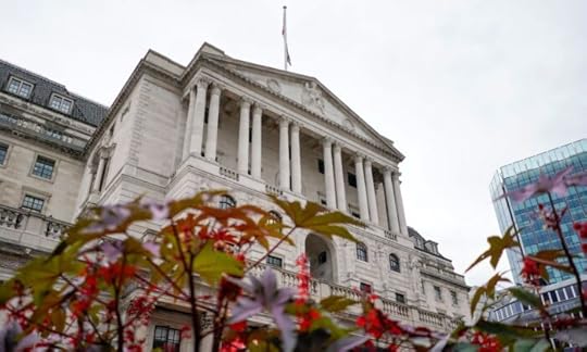General view of the Bank of England, in the financial district known as The City, in London on Aug. 2, 2021. (Alberto Pezzali/AP Photo)