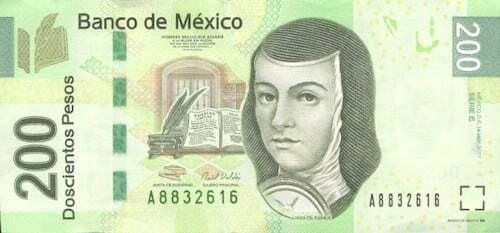 Sor Juana Ines on Mexican currency