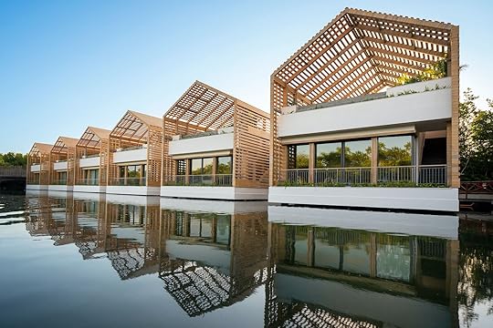 row of Lagoon Villas at Banyan Tree Mayakoba