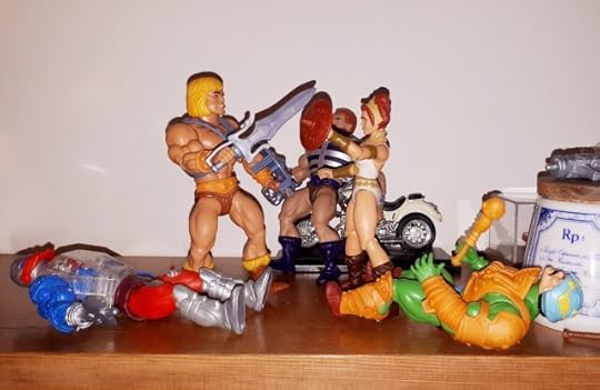 He-Man fights Teela.
