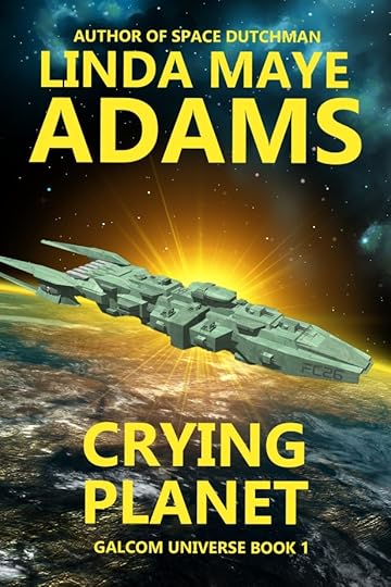Soaceship orbits above Crying Planet