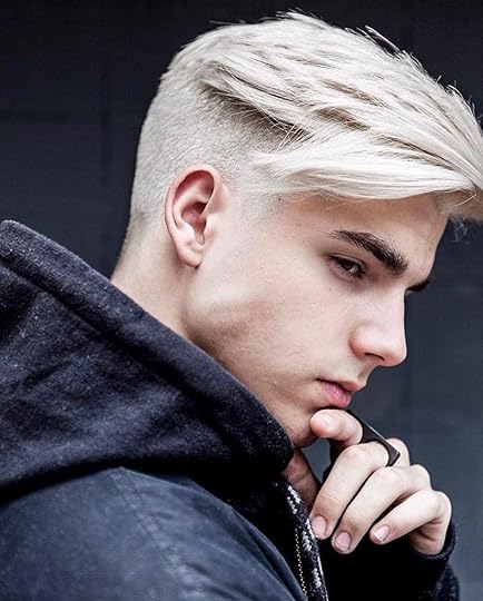 blonde white hair men Promotions