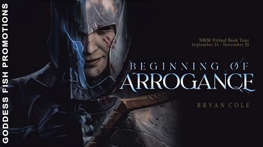 Goddess Fish book tour banner for Beginning of Arrogance