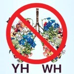 The image from the original post with a line crossed through it like a no smoking sign. The original image showed flowers and leaves branching out in the shape of two lungs, as if these were the breath of God.